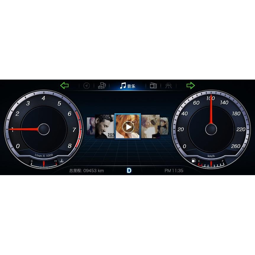 12.3”IPS TFT 1920*720 中控显示&仪表显示